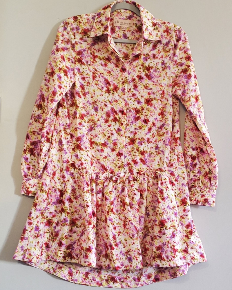 Womens Philosophy Republic Clothing Floral Spring Boho High Low Dress Size XS